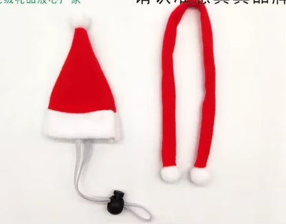 Hamster Christmas Halloween Costume Guinea Pig Small Pet Hat Scarf Headwear Pet Outfits for Chinchilla Rabbit Bunny Accessories