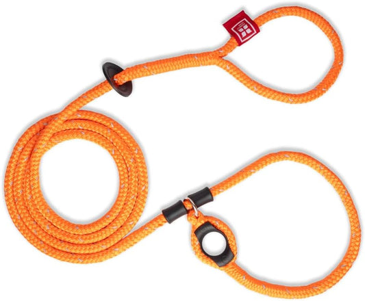No Pull Dog Harness and Leash Set, anti Pull Dog Harness for All Breeds and Sizes, One-Piece Cushioned Rope Design Safely Prevents Escaping and Pulling (Small/Medium, Orange/Reflective)